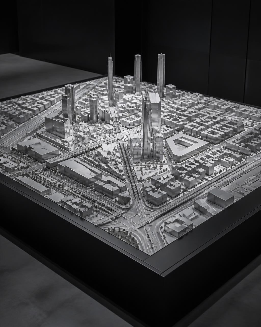 Port District urban masterplan scale model